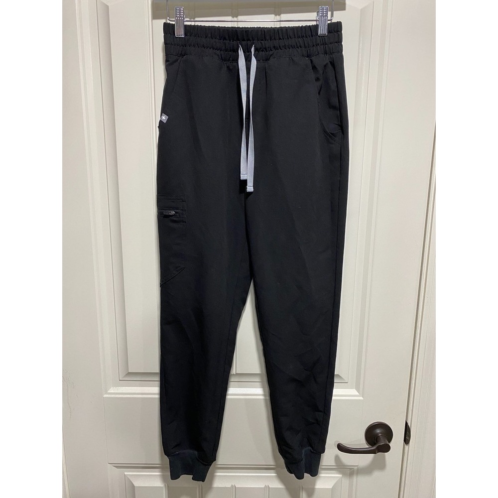 Figs‎ Scrub Pants Women's XS/P Petite Black Zamora Joggers Nursing Medical